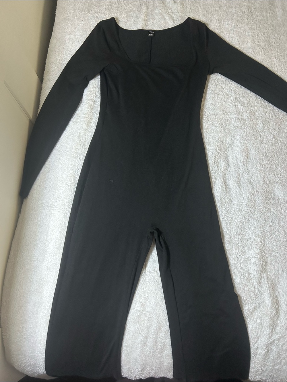 Black Long-Sleeve Jumpsuit